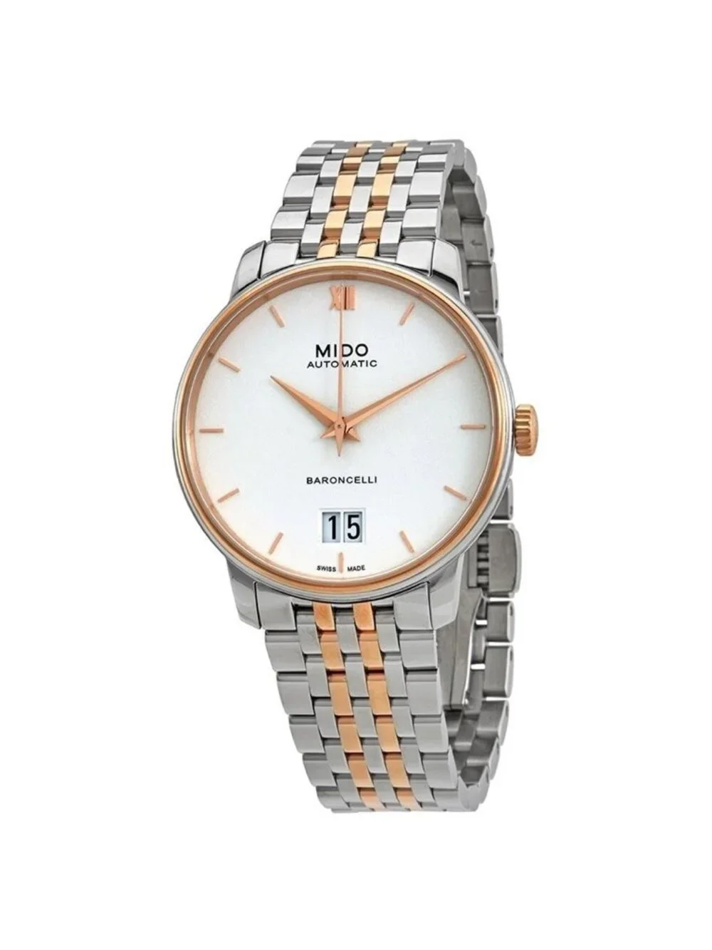 NWT Mido Baroncelli Automatic White Dial Men's Watch